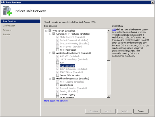 Включение поддержки FastCGI на Windows Server 2008 и Windows Server 2008 R2